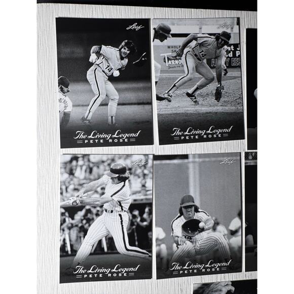 PETE ROSE 2012 Leaf The Living Legend Full 12 Card Set  Baseball Legend - Picture 2 of 10